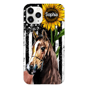 Personalized Horse Lover Phone Case Printed 22MAY-HQ07