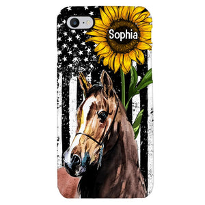 Personalized Horse Lover Phone Case Printed 22MAY-HQ07