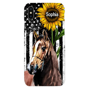 Personalized Horse Lover Phone Case Printed 22MAY-HQ07