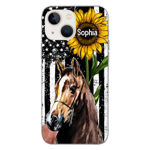 Personalized Horse Lover Phone Case Printed 22MAY-HQ07