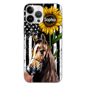 Personalized Horse Lover Phone Case Printed 22MAY-HQ07