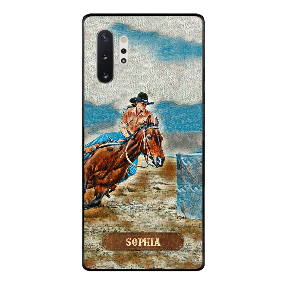 PERSONALIZED HORSE RIDING PHONECASE QTDT0905