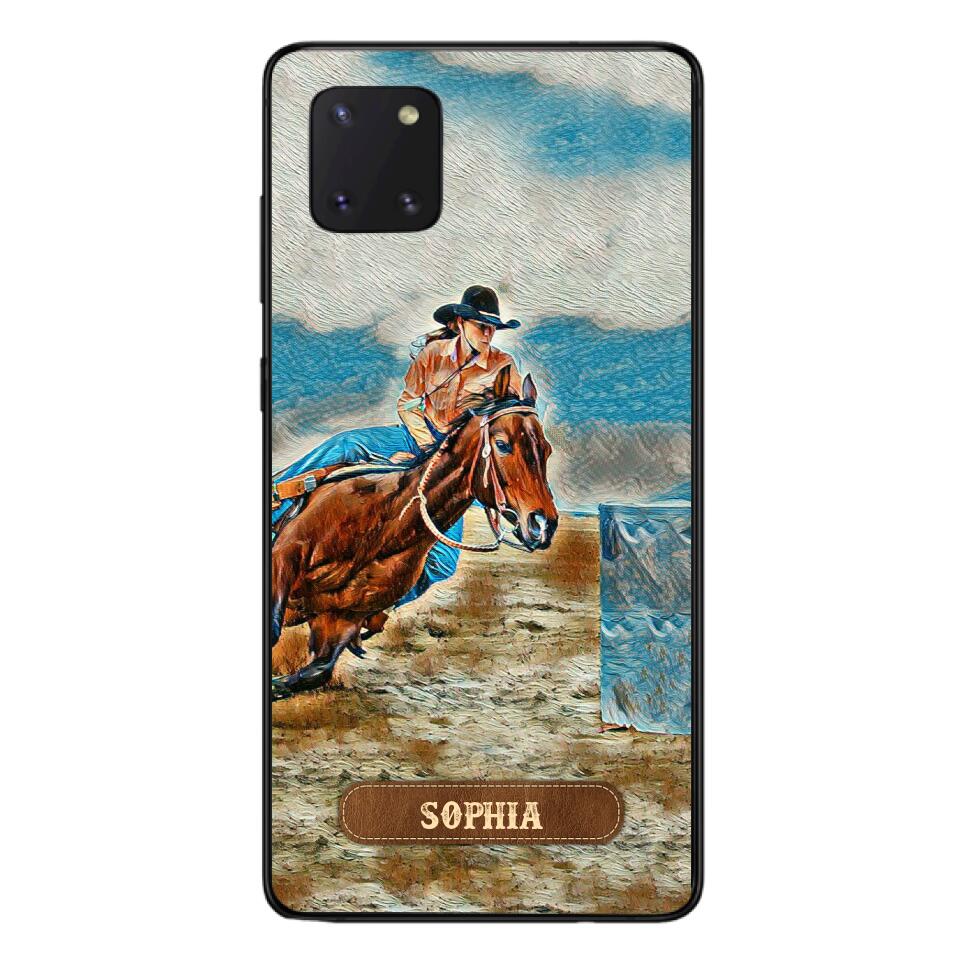 PERSONALIZED HORSE RIDING PHONECASE QTDT0905