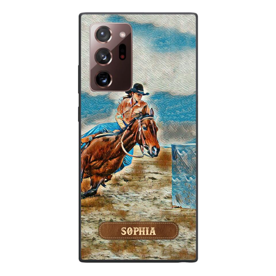 PERSONALIZED HORSE RIDING PHONECASE QTDT0905