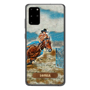 PERSONALIZED HORSE RIDING PHONECASE QTDT0905