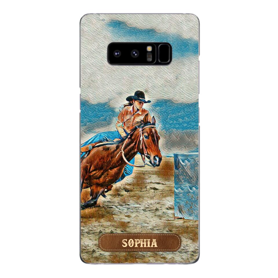 PERSONALIZED HORSE RIDING PHONECASE QTDT0905