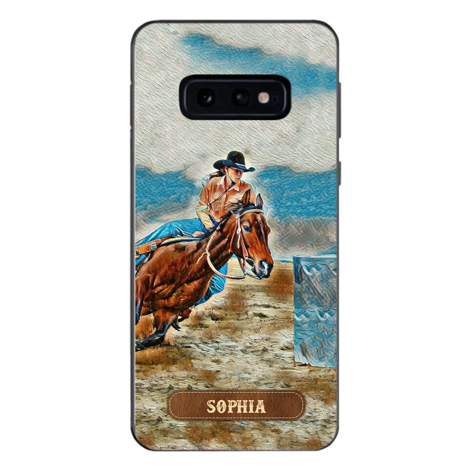 PERSONALIZED HORSE RIDING PHONECASE QTDT0905