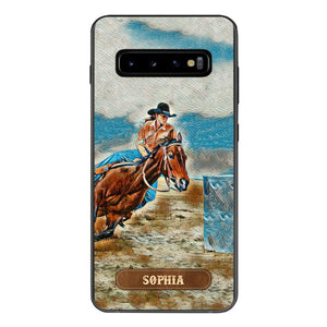 PERSONALIZED HORSE RIDING PHONECASE QTDT0905