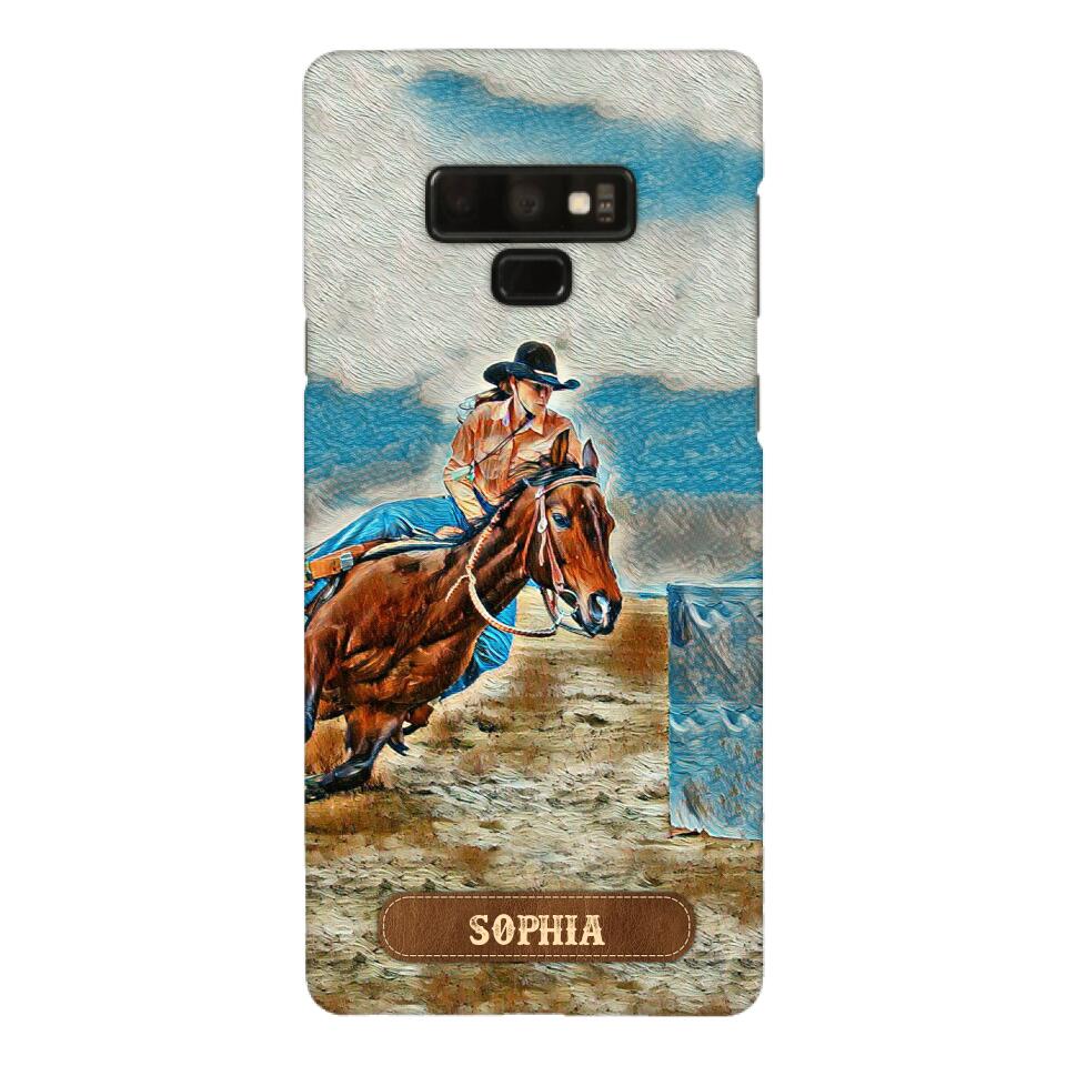 PERSONALIZED HORSE RIDING PHONECASE QTDT0905