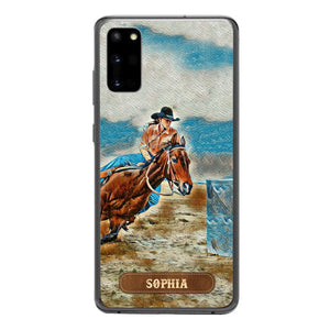 PERSONALIZED HORSE RIDING PHONECASE QTDT0905