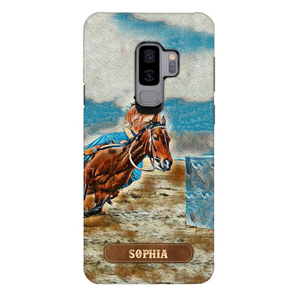 PERSONALIZED HORSE RIDING PHONECASE QTDT0905