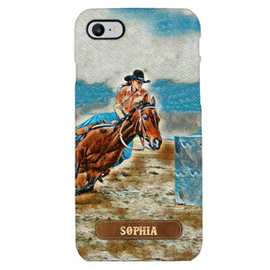 PERSONALIZED HORSE RIDING PHONECASE QTDT0905