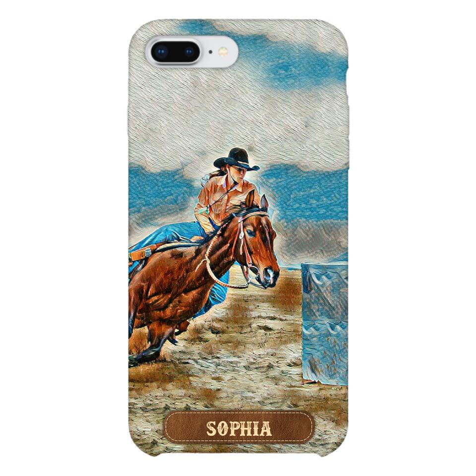 PERSONALIZED HORSE RIDING PHONECASE QTDT0905