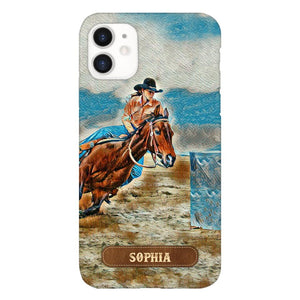 PERSONALIZED HORSE RIDING PHONECASE QTDT0905