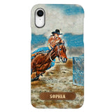 PERSONALIZED HORSE RIDING PHONECASE QTDT0905