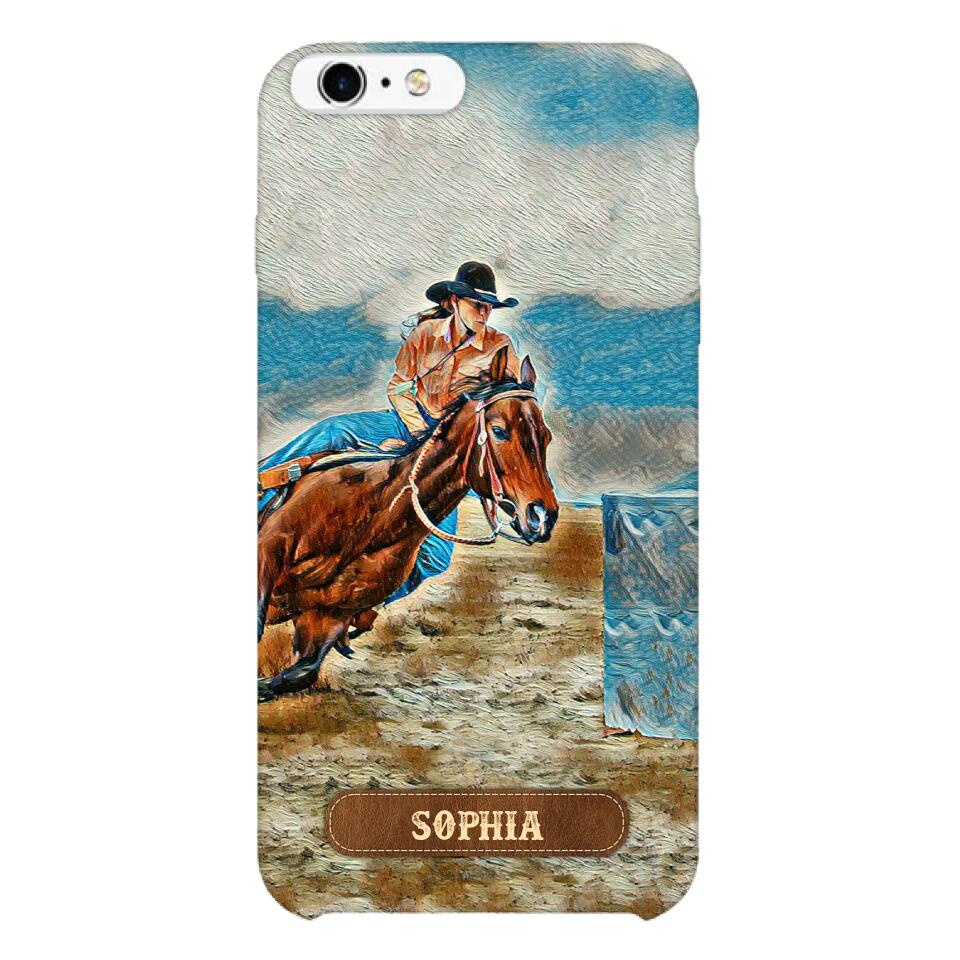 PERSONALIZED HORSE RIDING PHONECASE QTDT0905