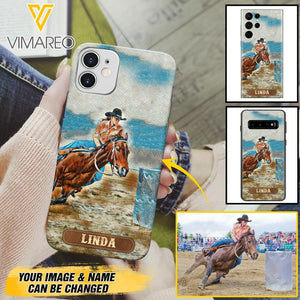 PERSONALIZED HORSE RIDING PHONECASE QTDT0905