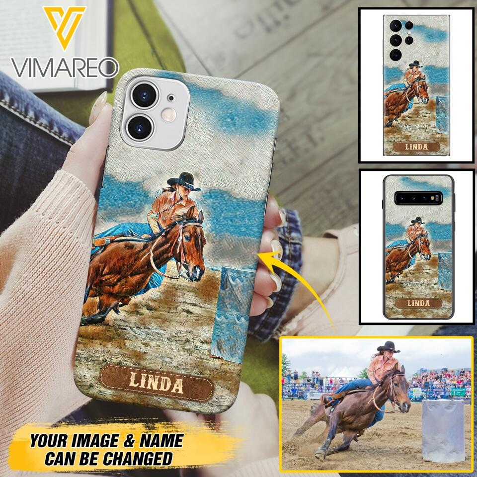 PERSONALIZED HORSE RIDING PHONECASE QTDT0905