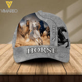 Personalized Horse Lover Peaked Cap Printed NQDT0905