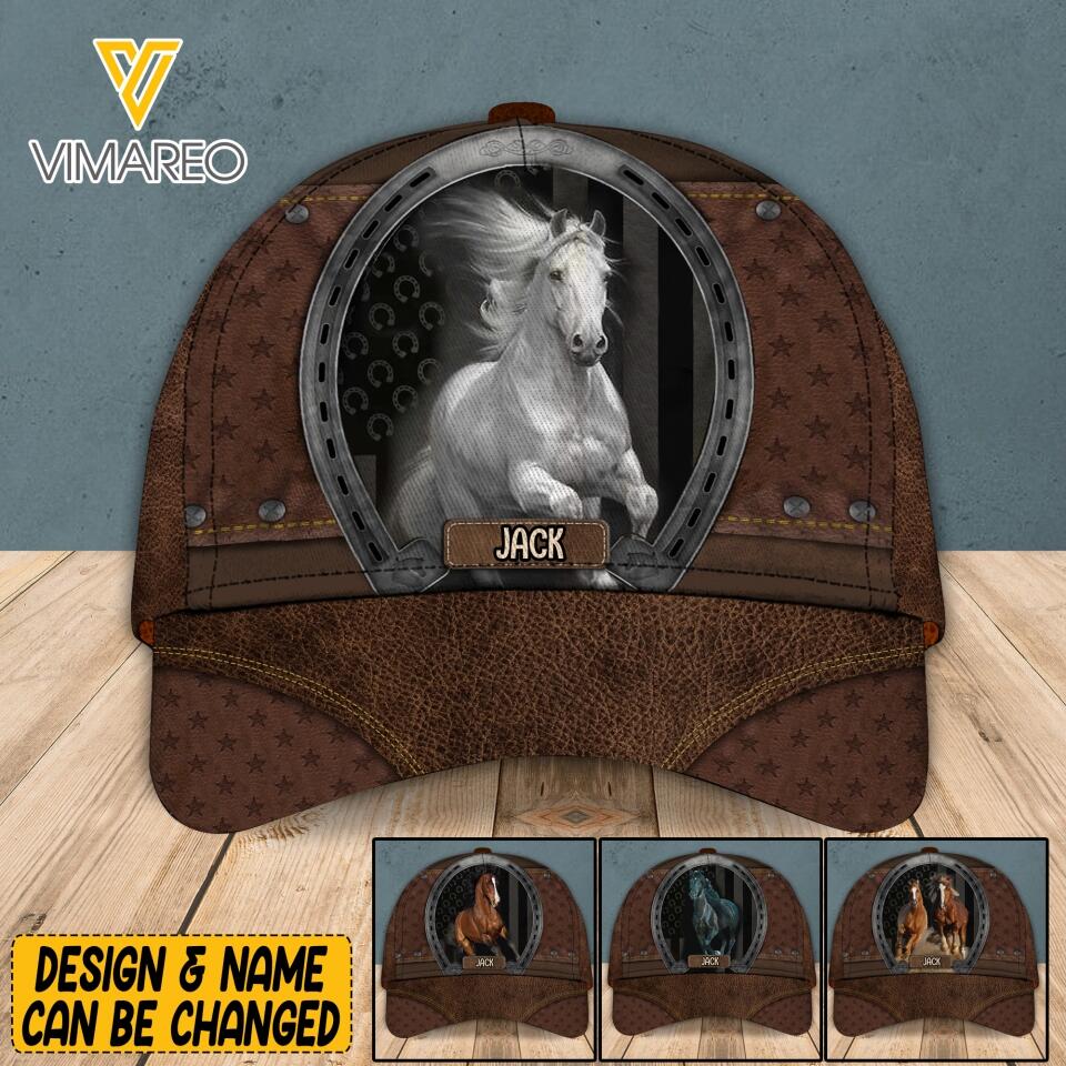 Personalized Horse Peaked Cap Printed NQTN0905