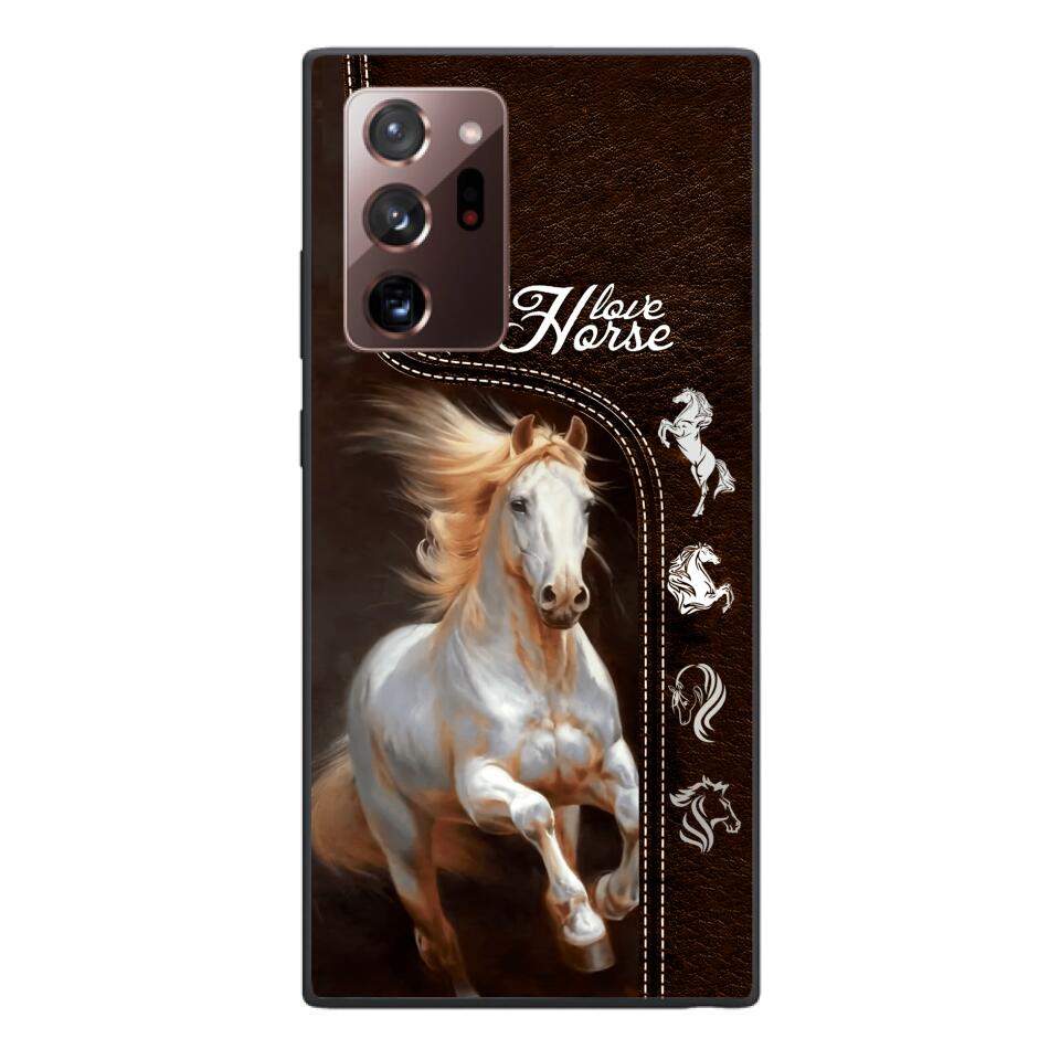 PERSONALIZED LOVE HORSE PHONECASE NQTN0905