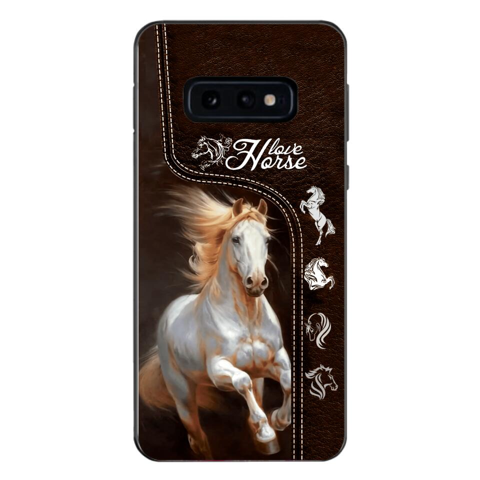 PERSONALIZED LOVE HORSE PHONECASE NQTN0905