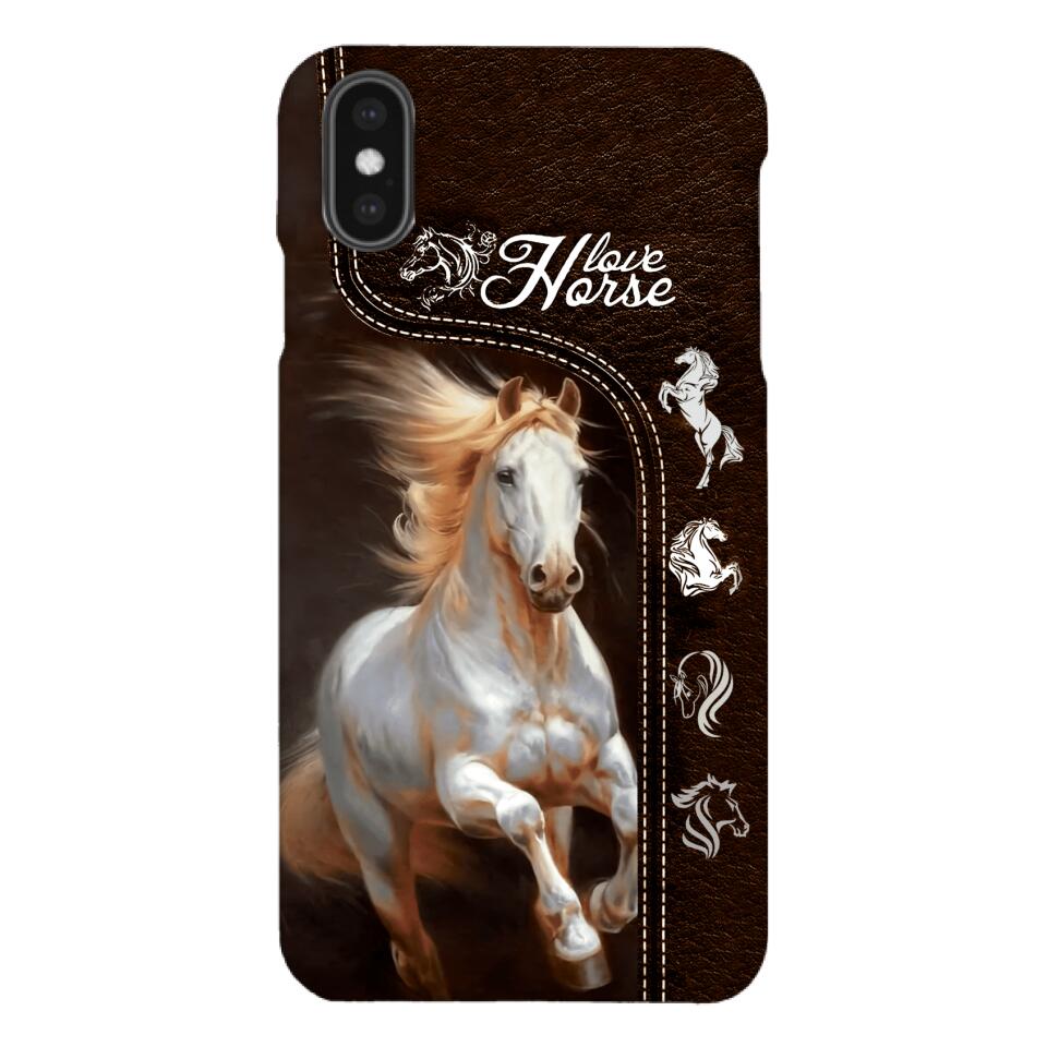 PERSONALIZED LOVE HORSE PHONECASE NQTN0905