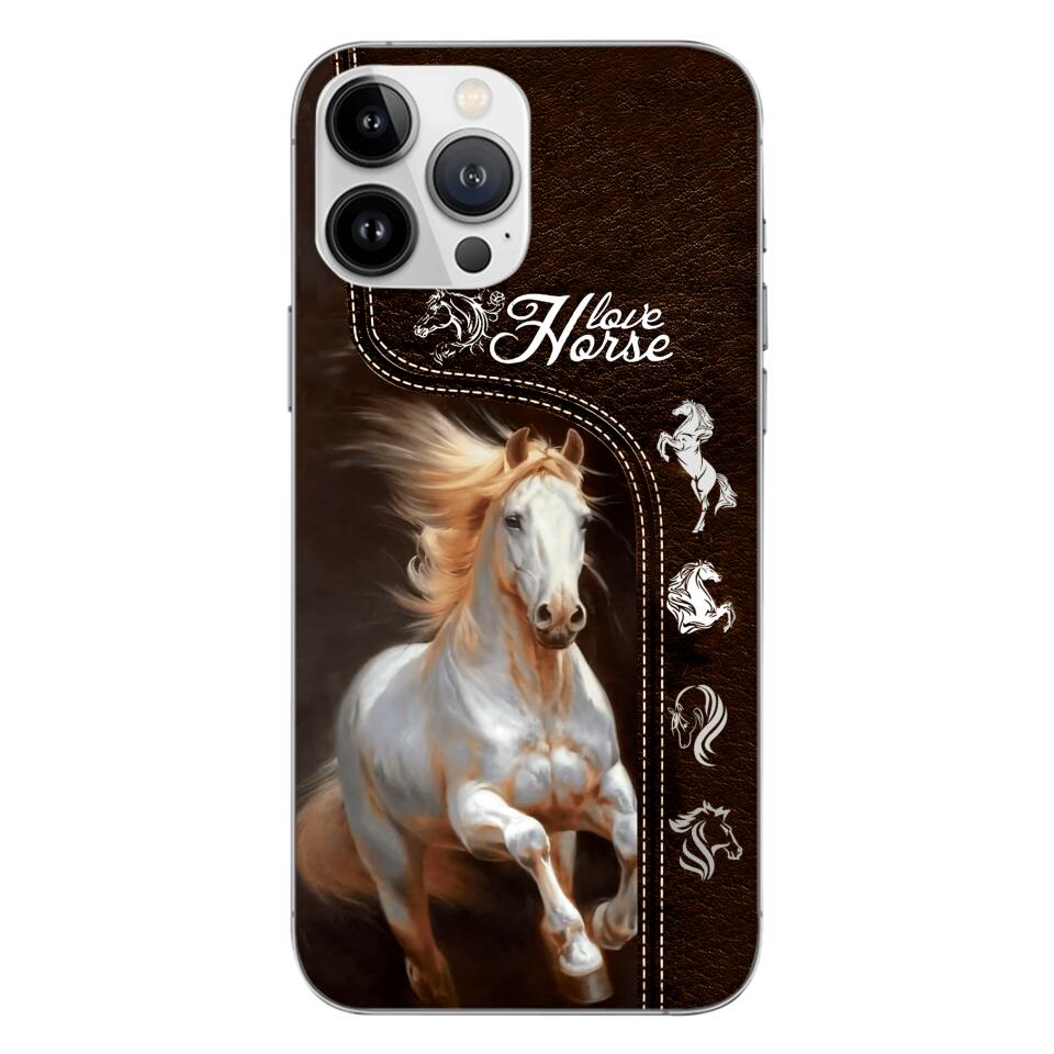 PERSONALIZED LOVE HORSE PHONECASE NQTN0905