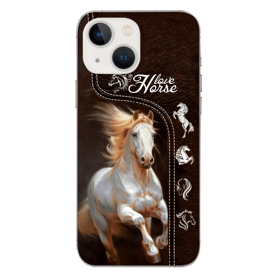 PERSONALIZED LOVE HORSE PHONECASE NQTN0905