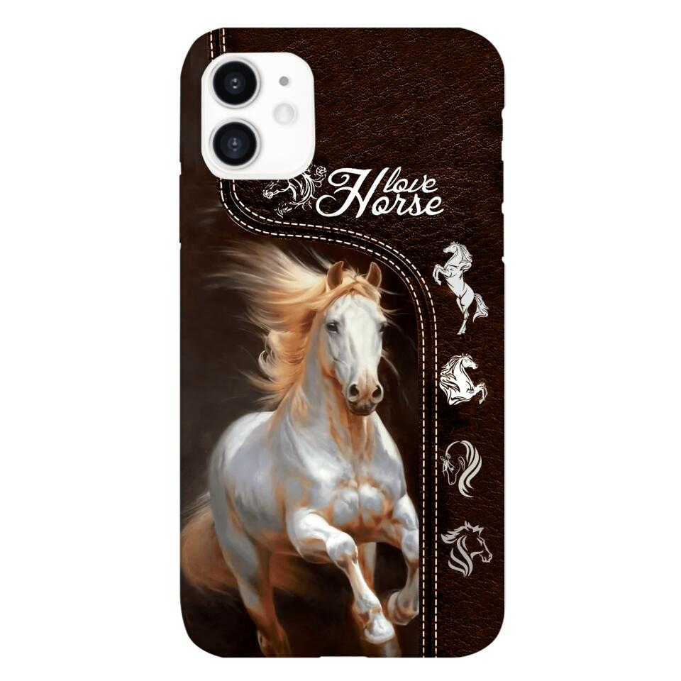 PERSONALIZED LOVE HORSE PHONECASE NQTN0905