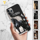 PERSONALIZED LOVE HORSE PHONECASE NQTN0905