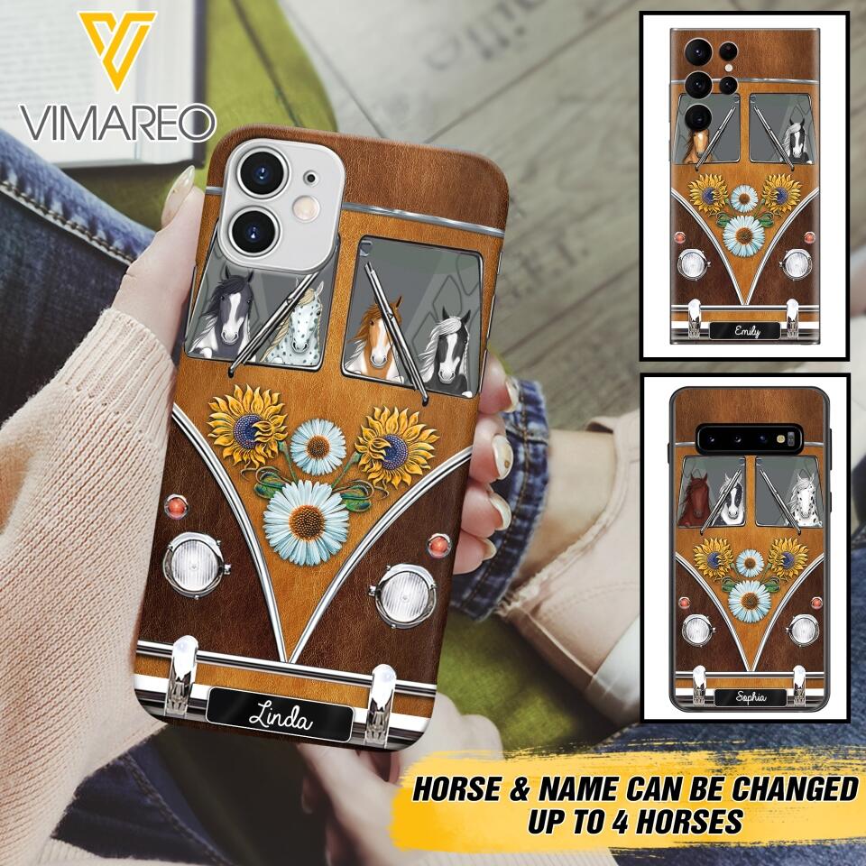 Personalized Horse Lover Phone Case Printed 22MAY-DT10