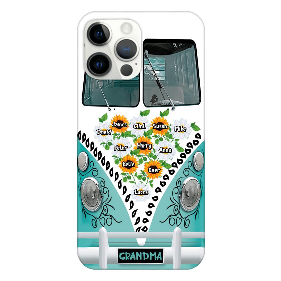 Personalized Grandma Kid Phone Case Printed 22MAY-HC10