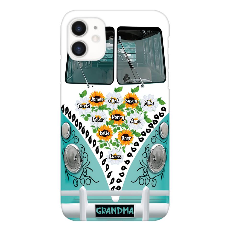 Personalized Grandma Kid Phone Case Printed 22MAY-HC10