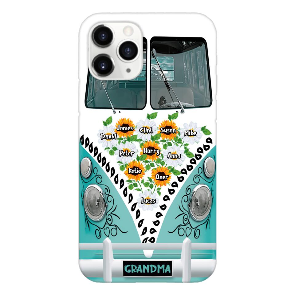 Personalized Grandma Kid Phone Case Printed 22MAY-HC10