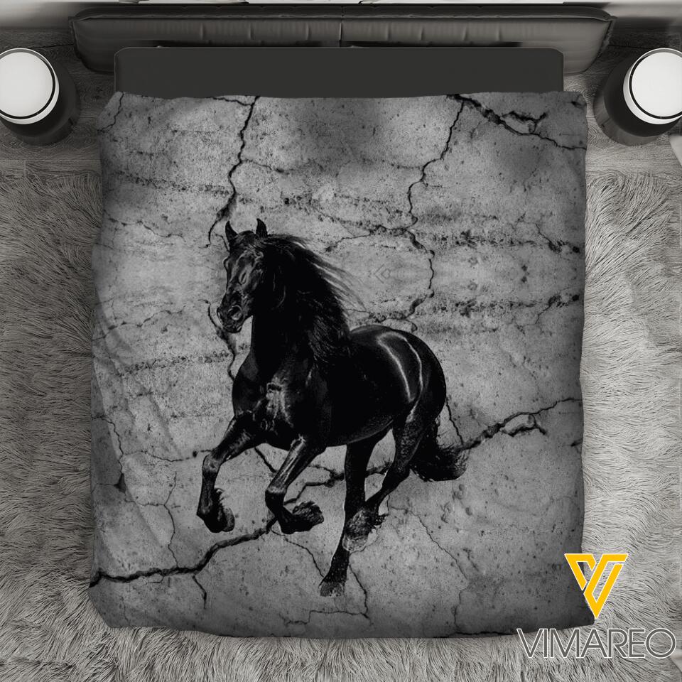 PERSONALIZED HORSE LOVERS BEDDING SET NQHC1005