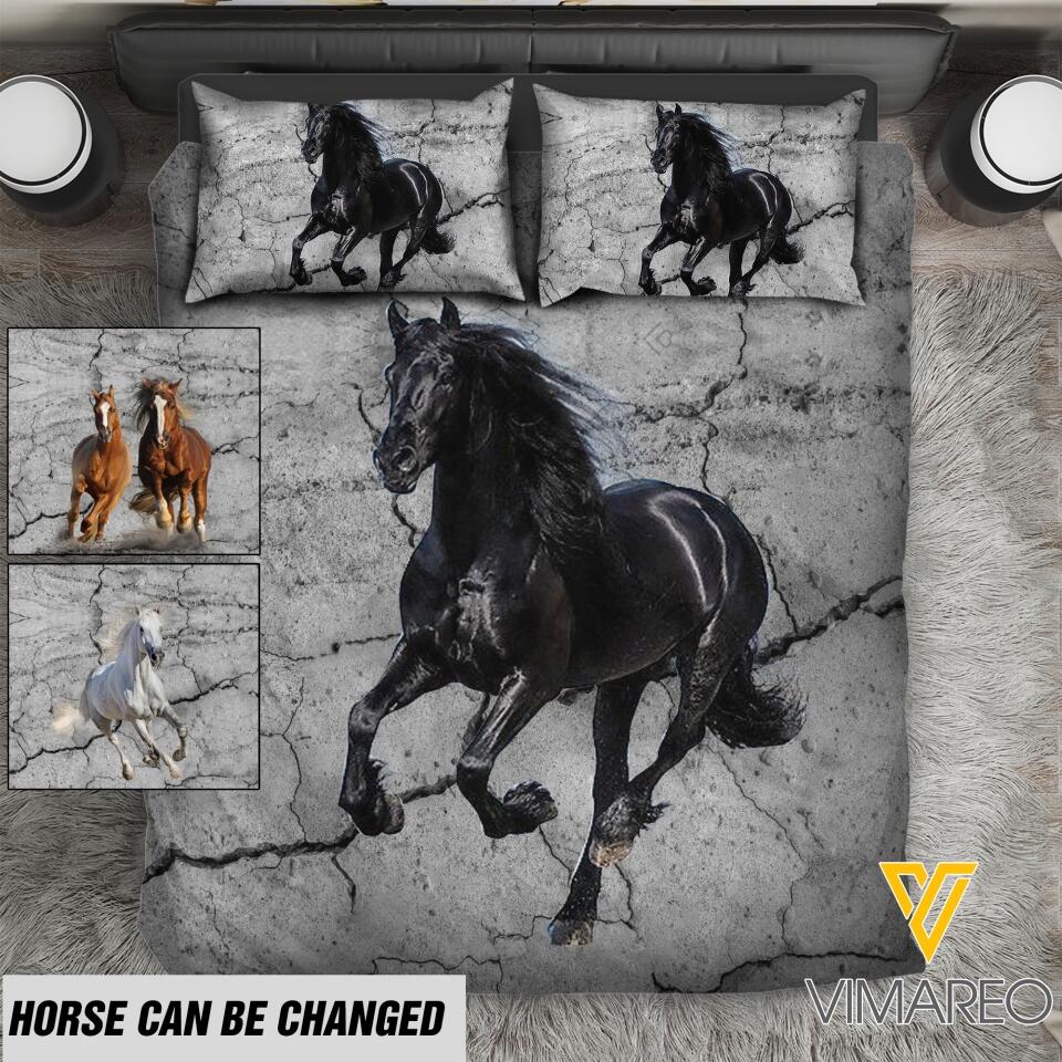 PERSONALIZED HORSE LOVERS BEDDING SET NQHC1005