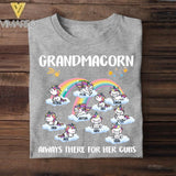 Personalized Grandmacorn Kid Name Tshirt Printed QTHC1305