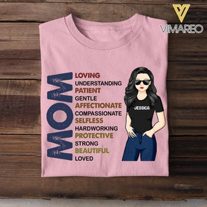 PERSONALIZED MOM LOVING PATIENT AFFECTIONATE SELFLESS PROTECTIVE BEAUTIFUL TSHIRT NQTN1305