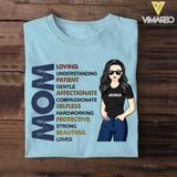 PERSONALIZED MOM LOVING PATIENT AFFECTIONATE SELFLESS PROTECTIVE BEAUTIFUL TSHIRT NQTN1305