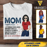 PERSONALIZED MOM SEE ALSO SUPERWOMAN TSHIRT NQTN1305