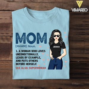 PERSONALIZED MOM SEE ALSO SUPERWOMAN TSHIRT NQTN1305