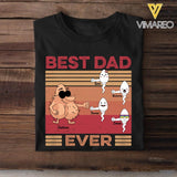 Personalized Best Dad Ever Sperms Kid Name Tshirt Printed QTDT1605