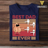 Personalized Best Dad Ever Sperms Kid Name Tshirt Printed QTDT1605