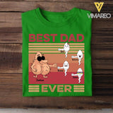 Personalized Best Dad Ever Sperms Kid Name Tshirt Printed QTDT1605