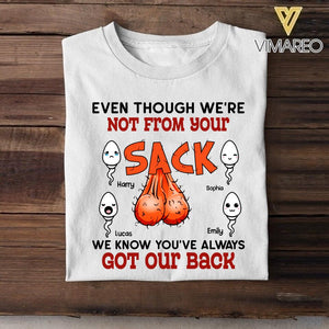 PERSONALIZED EVEN THOUGH WE'RE NOT FROM YOUR SACK DAD KID TSHIRT NQDT1605