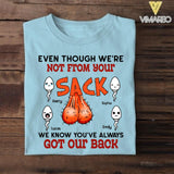 PERSONALIZED EVEN THOUGH WE'RE NOT FROM YOUR SACK DAD KID TSHIRT NQDT1605