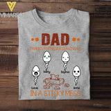 PERSONALIZED DAD THANKS FOR NEVER LEAVING ME IN A STICKY MESS TSHIRT NQDT1605