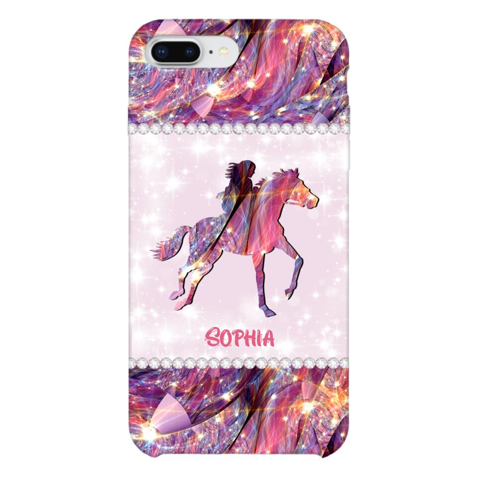 Personalized Horse Lover Phone Case Printed 22MAY-HC16