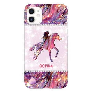 Personalized Horse Lover Phone Case Printed 22MAY-HC16